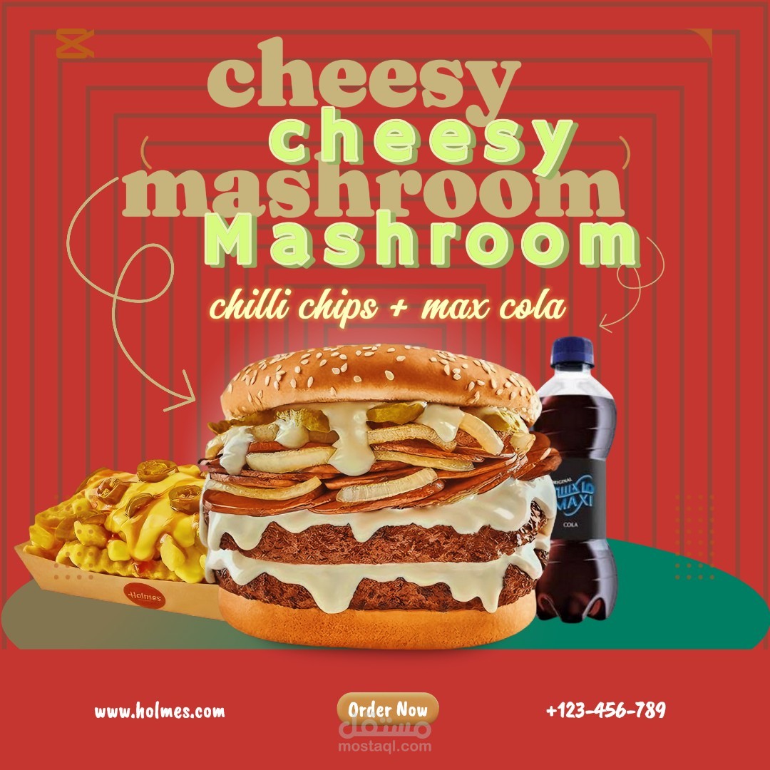 holmes burger flyer