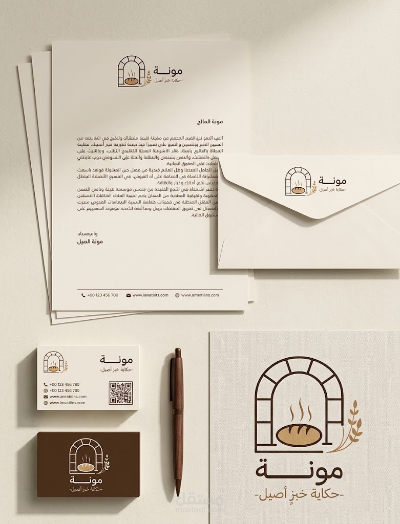 تصميم هوية بصرية متكاملة لعلامة تجارية
