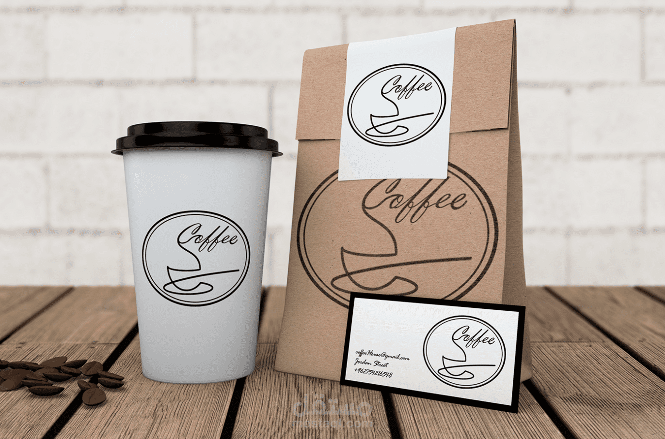 لوغو وهوية بصرية لمقهى