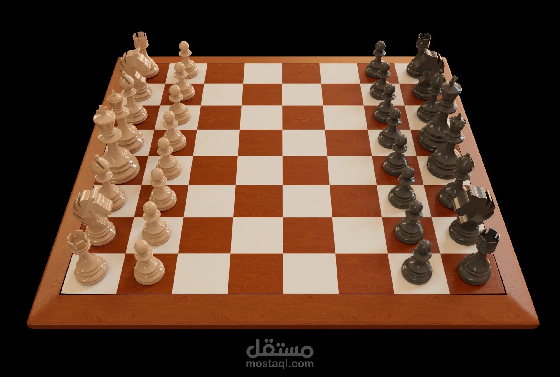 لوحة شطرنج High Poly