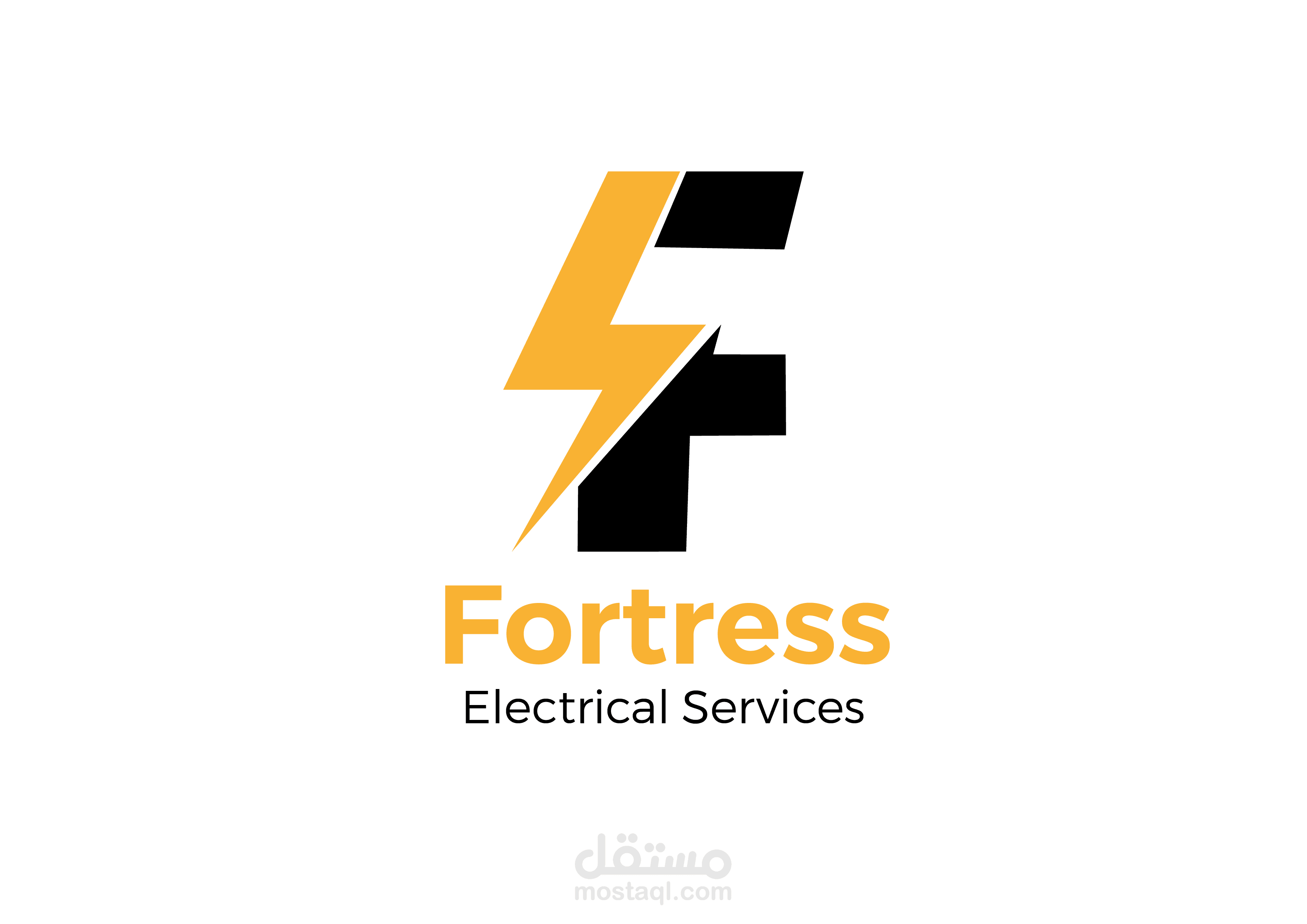 تصميم شعار لشركة مقاولات كهربائية ^Fortress^