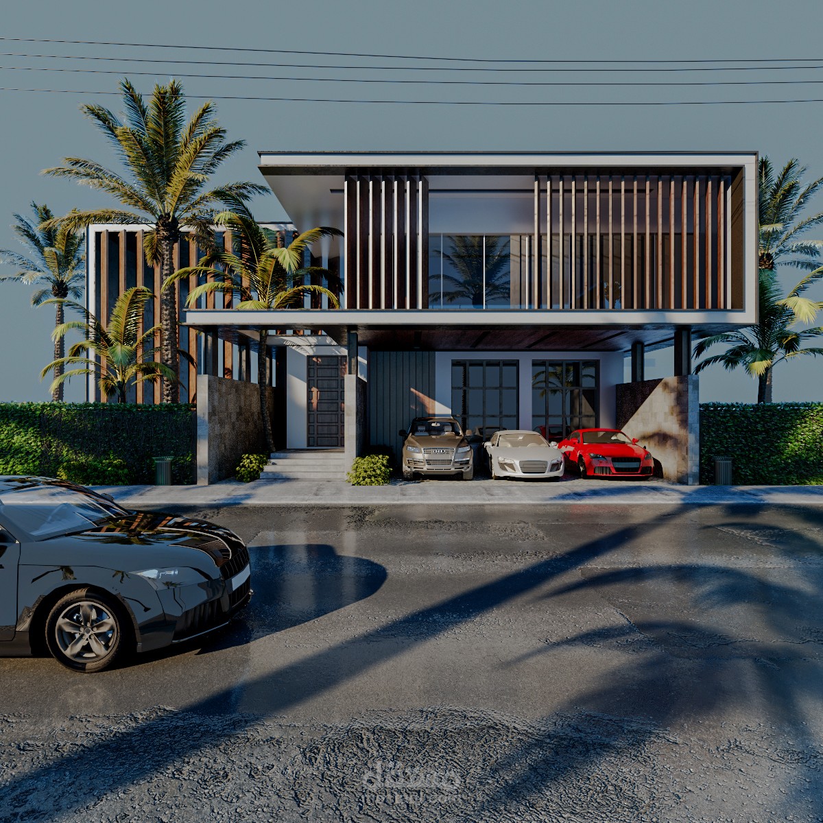 modern family villa project