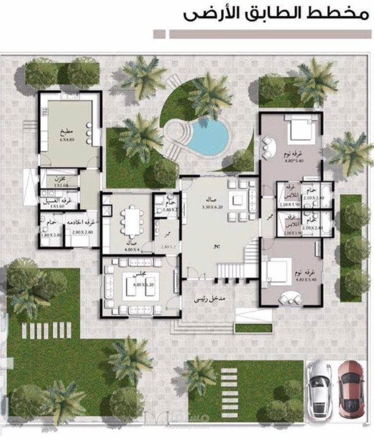 تصميمات معمارية ملونة ، فوتوشوب .