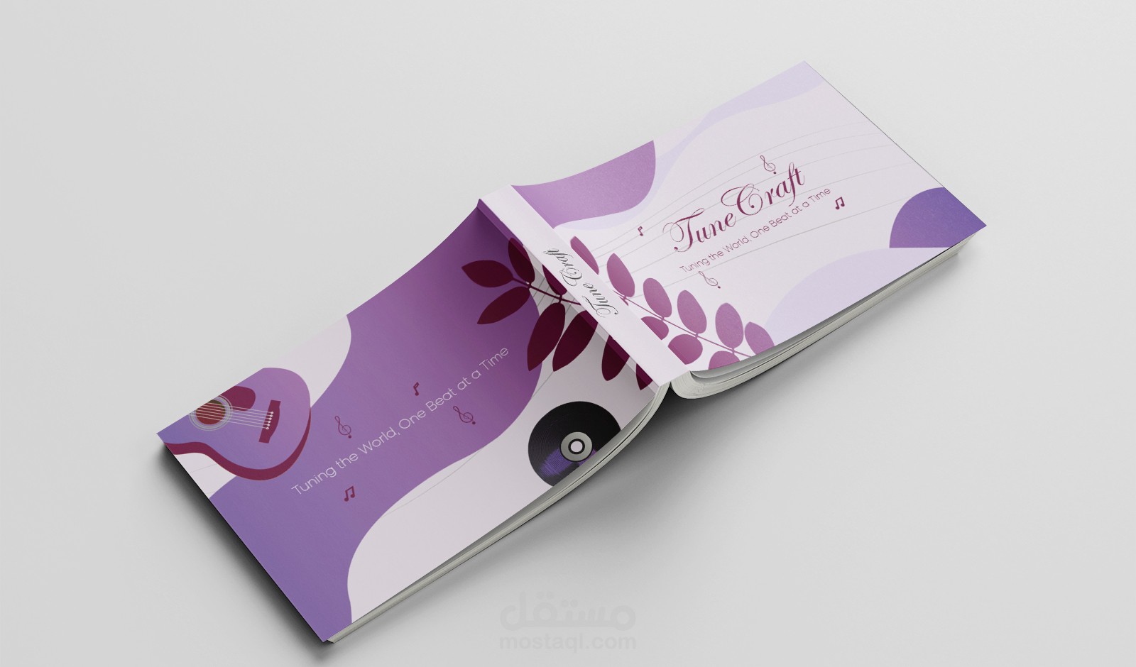 تصميم كتاب للادوات الموسيقية