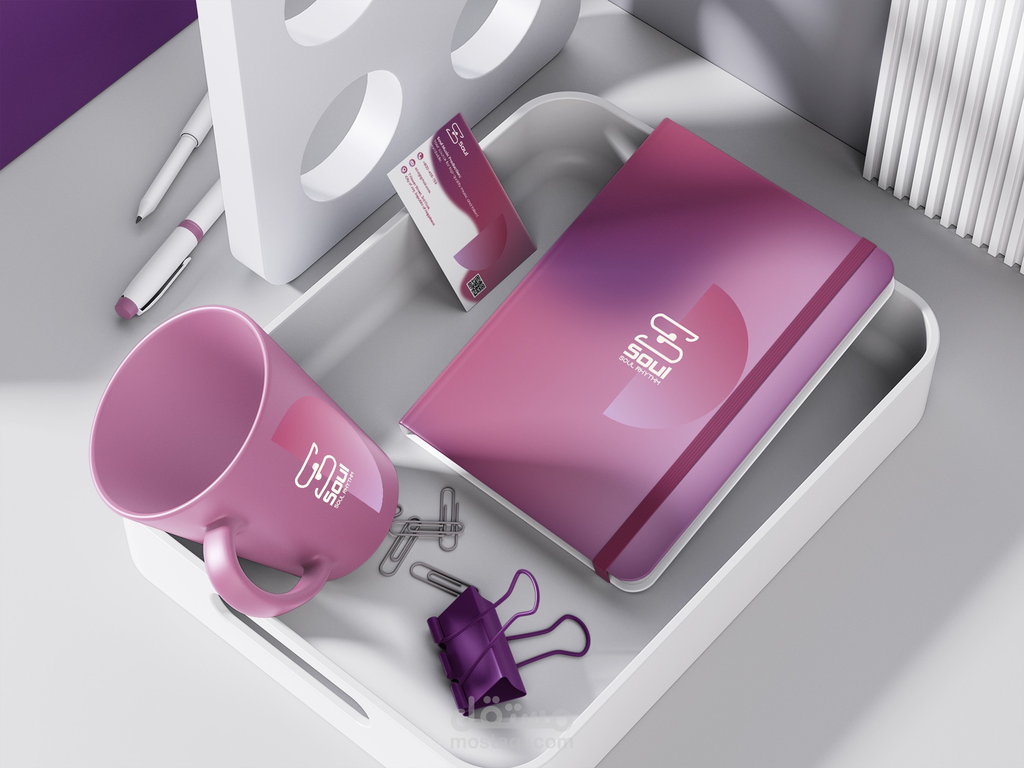 تصميم غلاف دفتر نوت بوك - شركة soul للانتاج الموسيقي