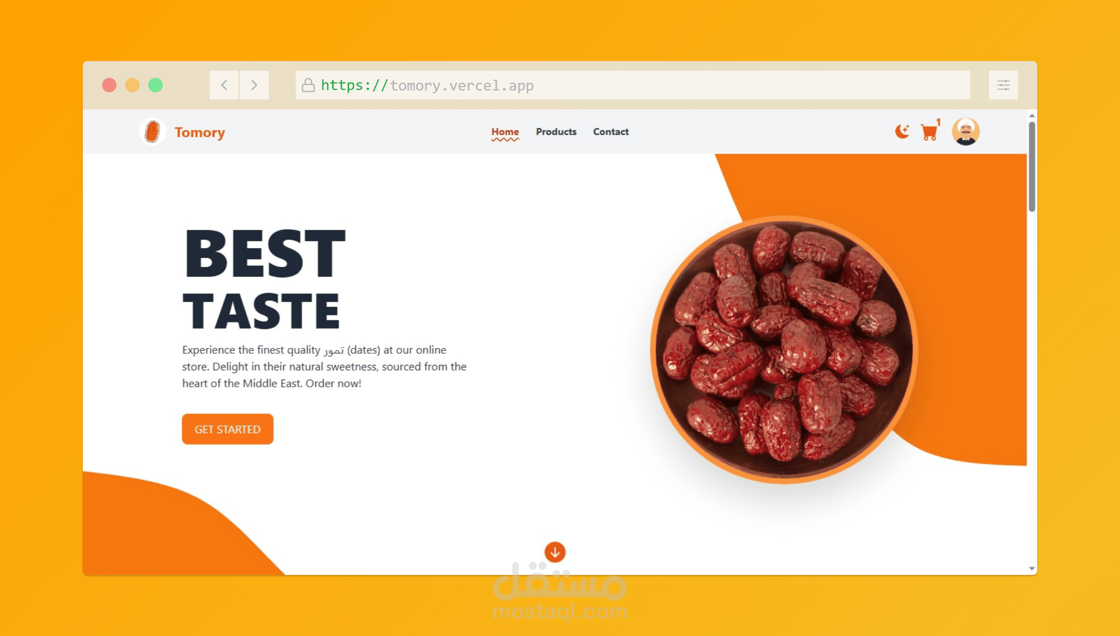Tomory - Ecommerce webapp