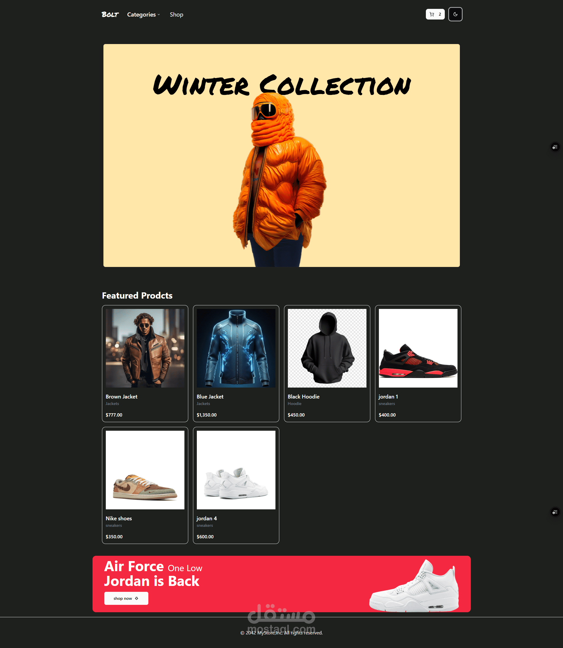 Full-Stack E-commerce Website