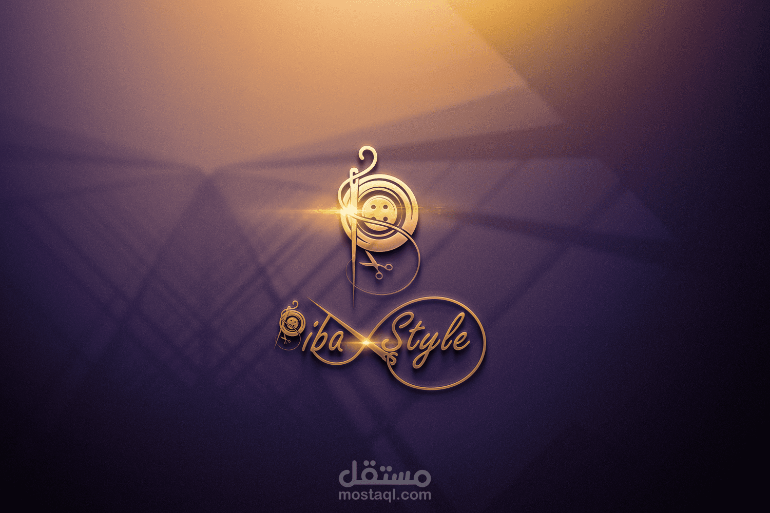 شعار لمتجر خياطة وتطريز Biba Style