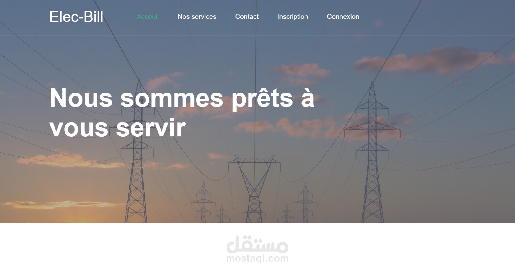 Web application for managing electricity bills (php)