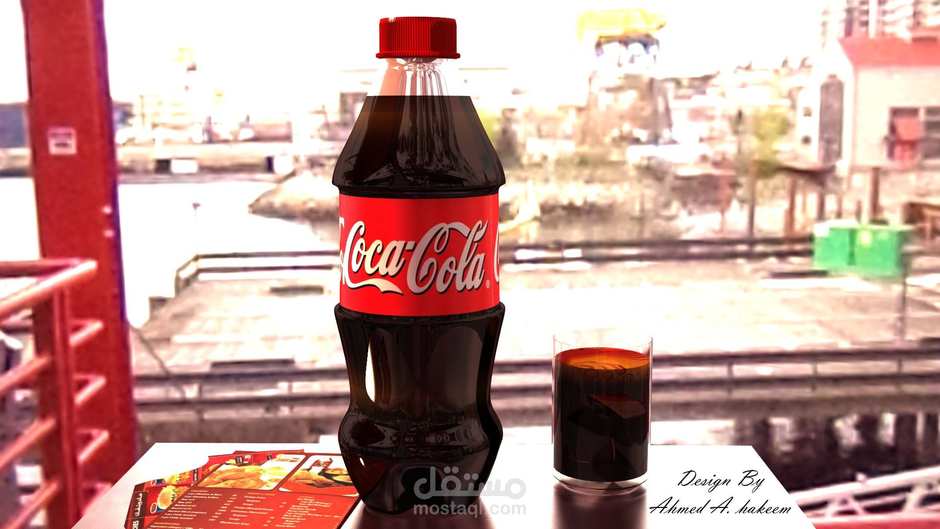 تصميم لزجاجة كوكاكولا  - coca cola bottle model