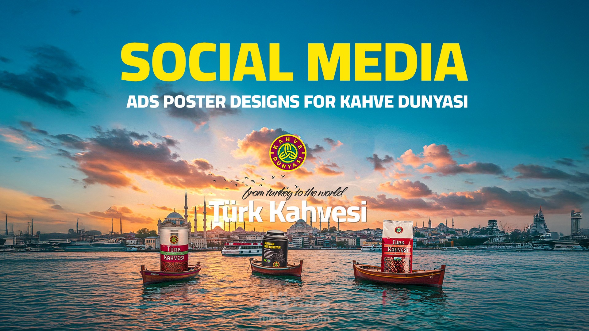 Social media post design for Kahve Dünyası