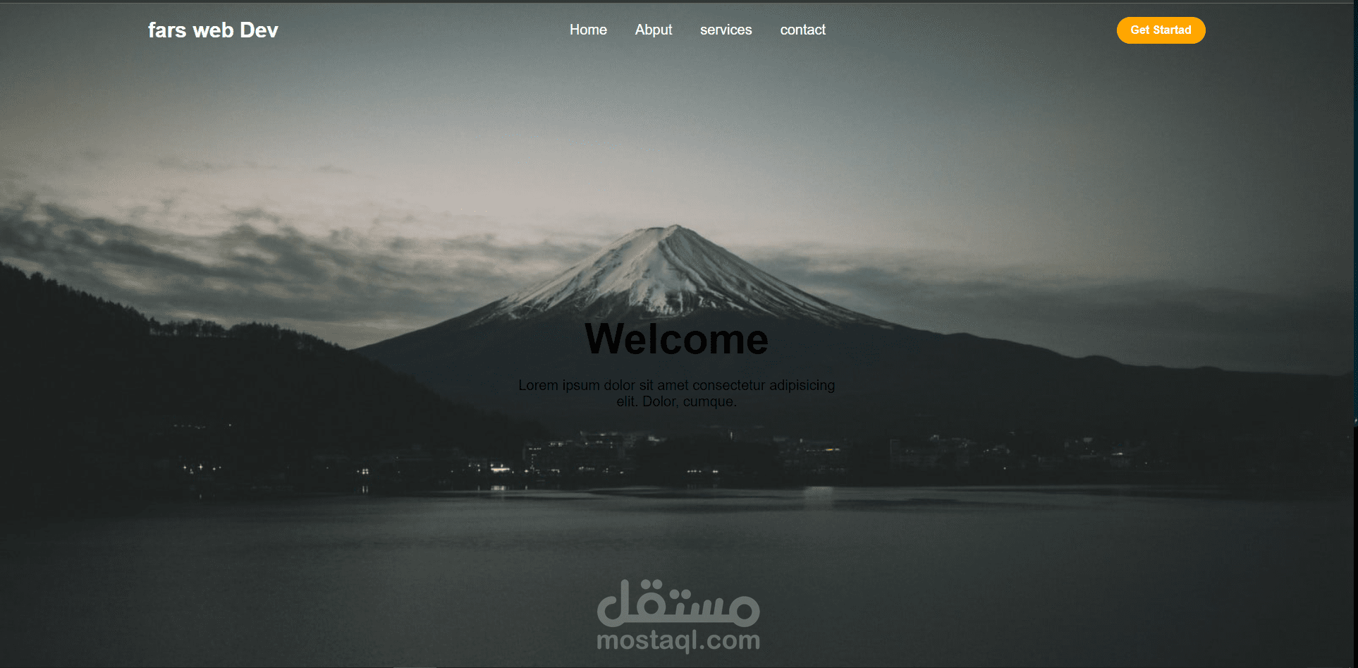 مصمم مواقع ويب بشكل احترافي html css