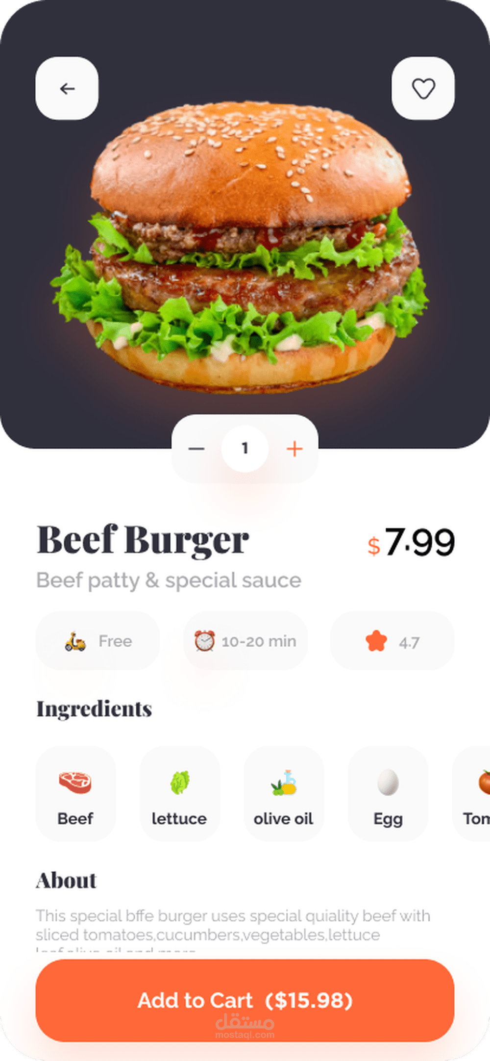 flutter Food delivery app for android and ios