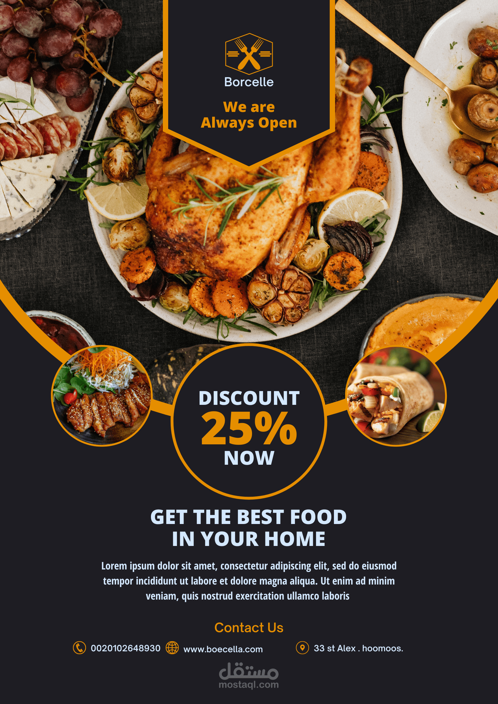 facebook restaurant flyer