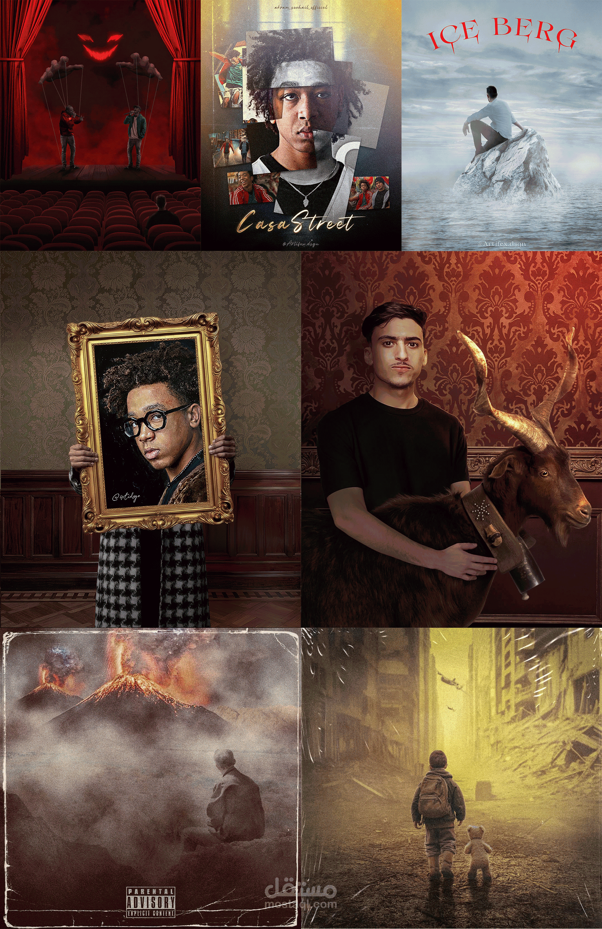 ✦ خدمة تصميم الكوفرات والبوسترات الاحترافية