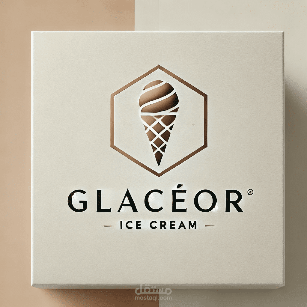 تصميم شعار احترافي لمحل مثلجات – Glacéor