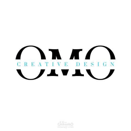 تصميم شعار احترافي "OMO" بأسلوب كلاسيكي عصري