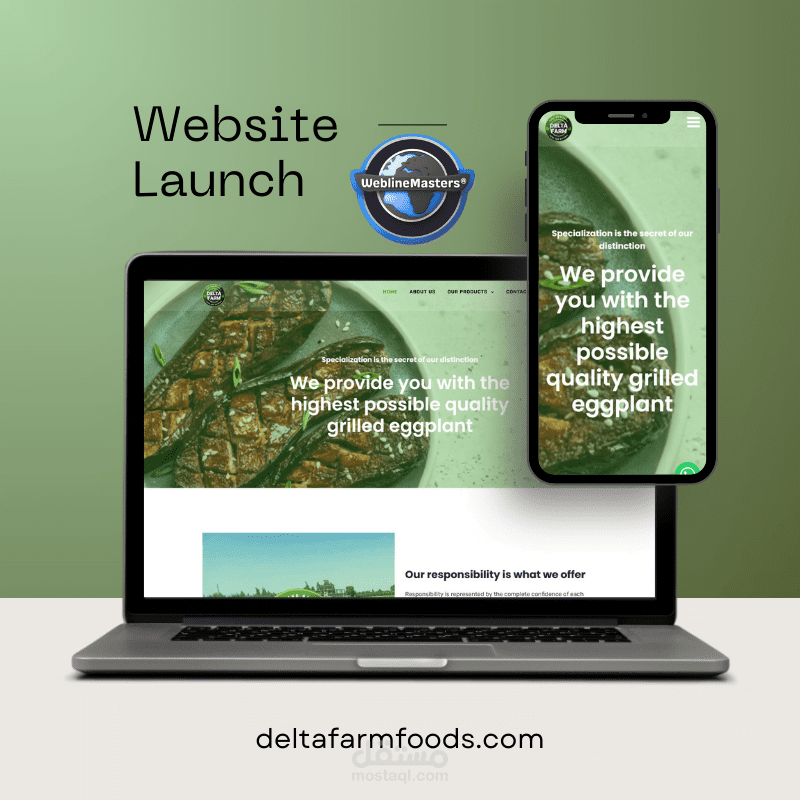 انشاء موقع Delta Farm Food