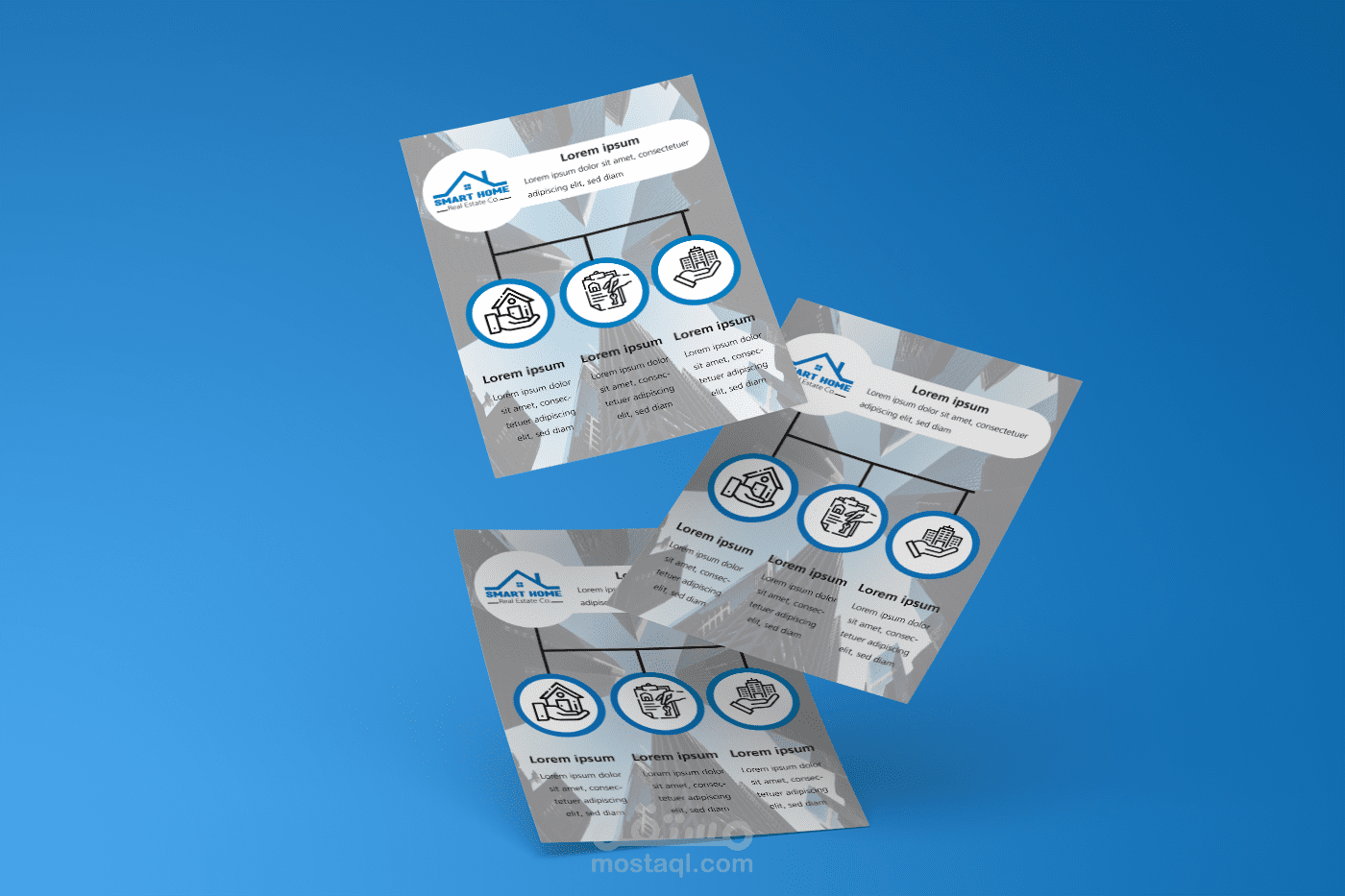 تصميم انفوجرافيك لشركة عقارات