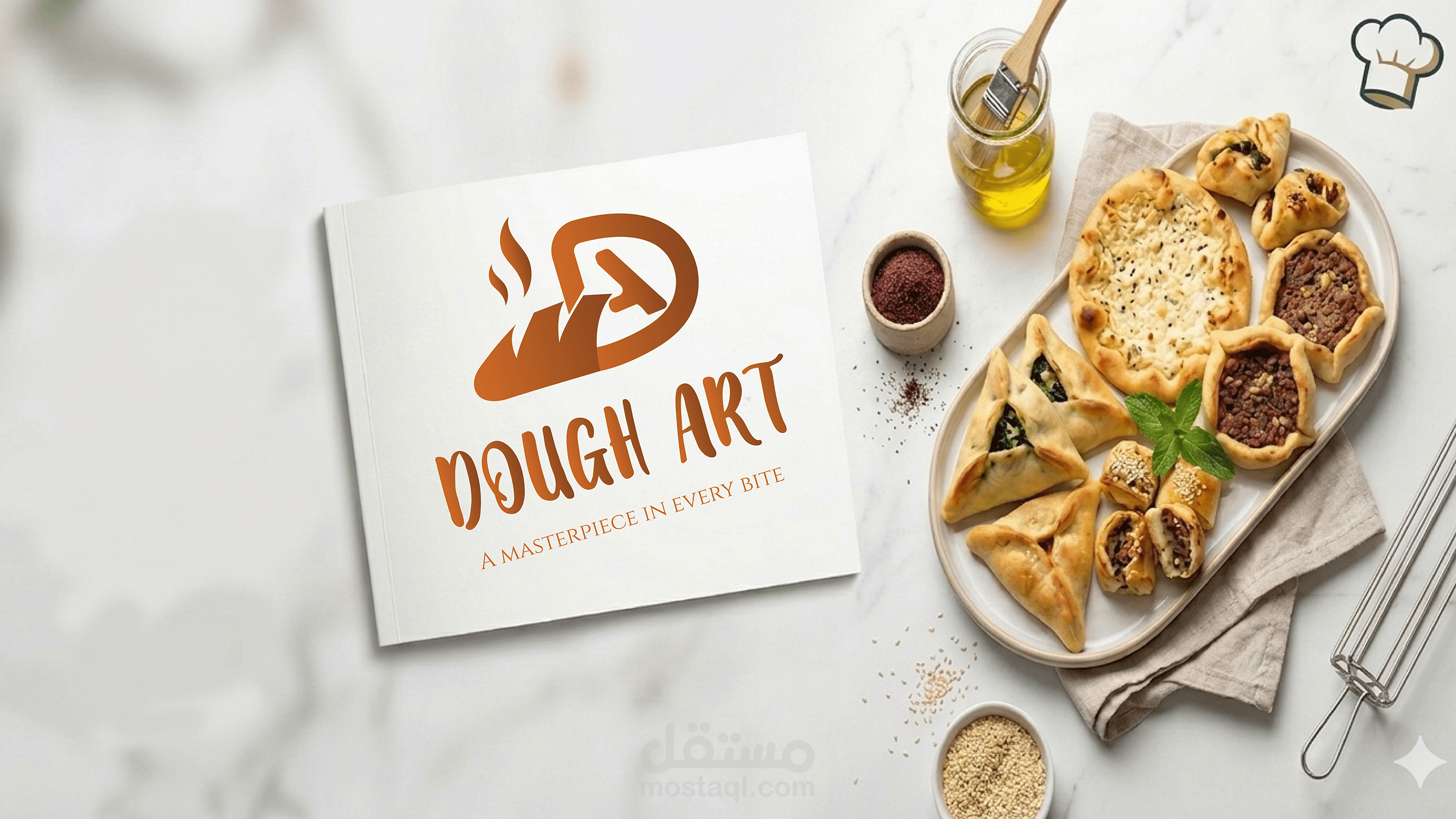 تصميم هوية بصرية لمطعم مخبوزات