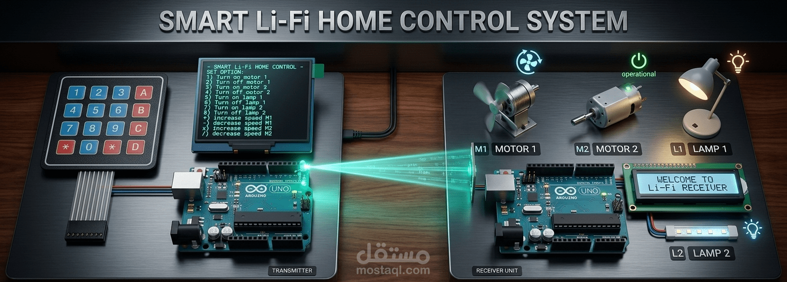 تحليل أداء نظام LIFI