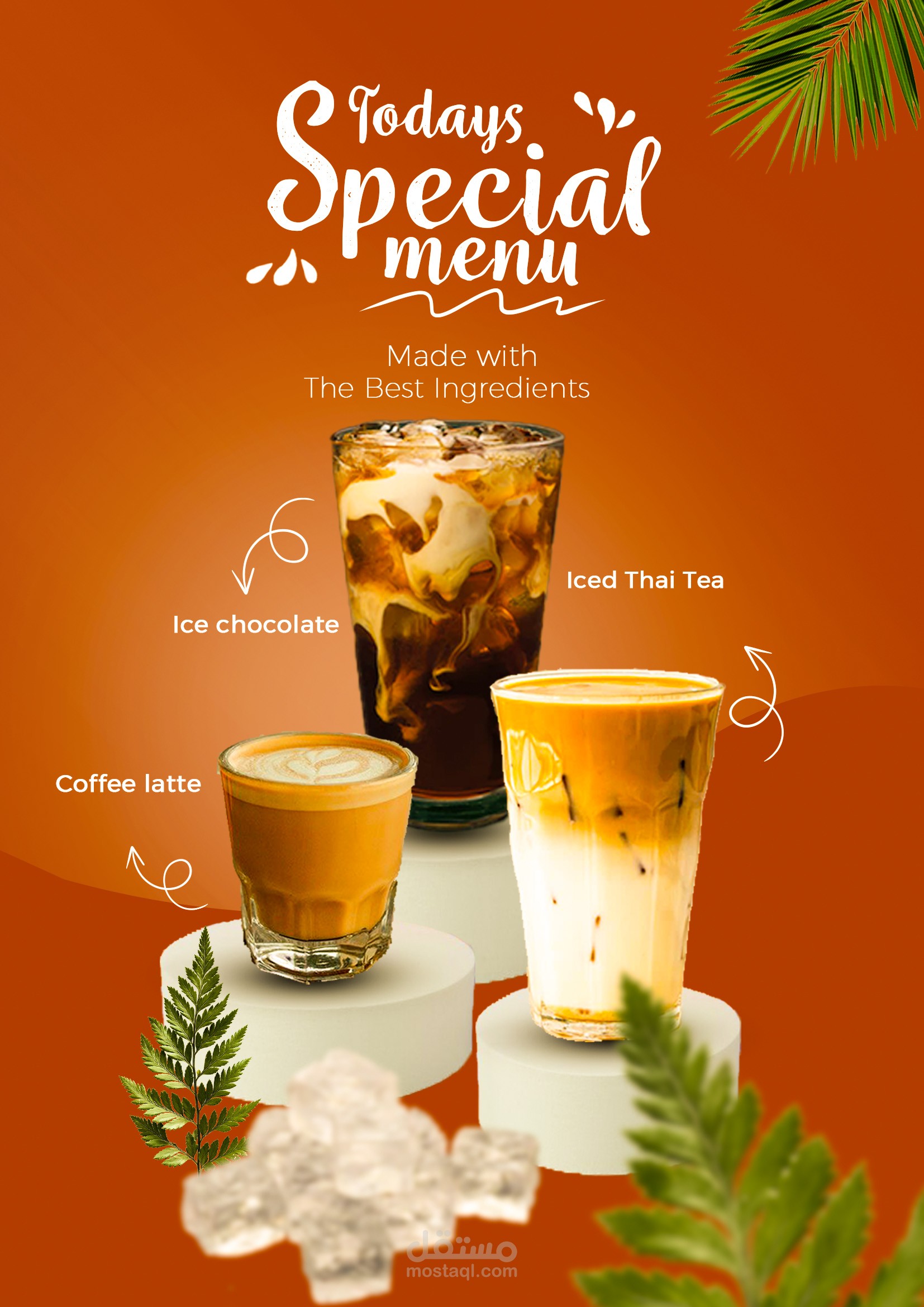 Drink menu social media post