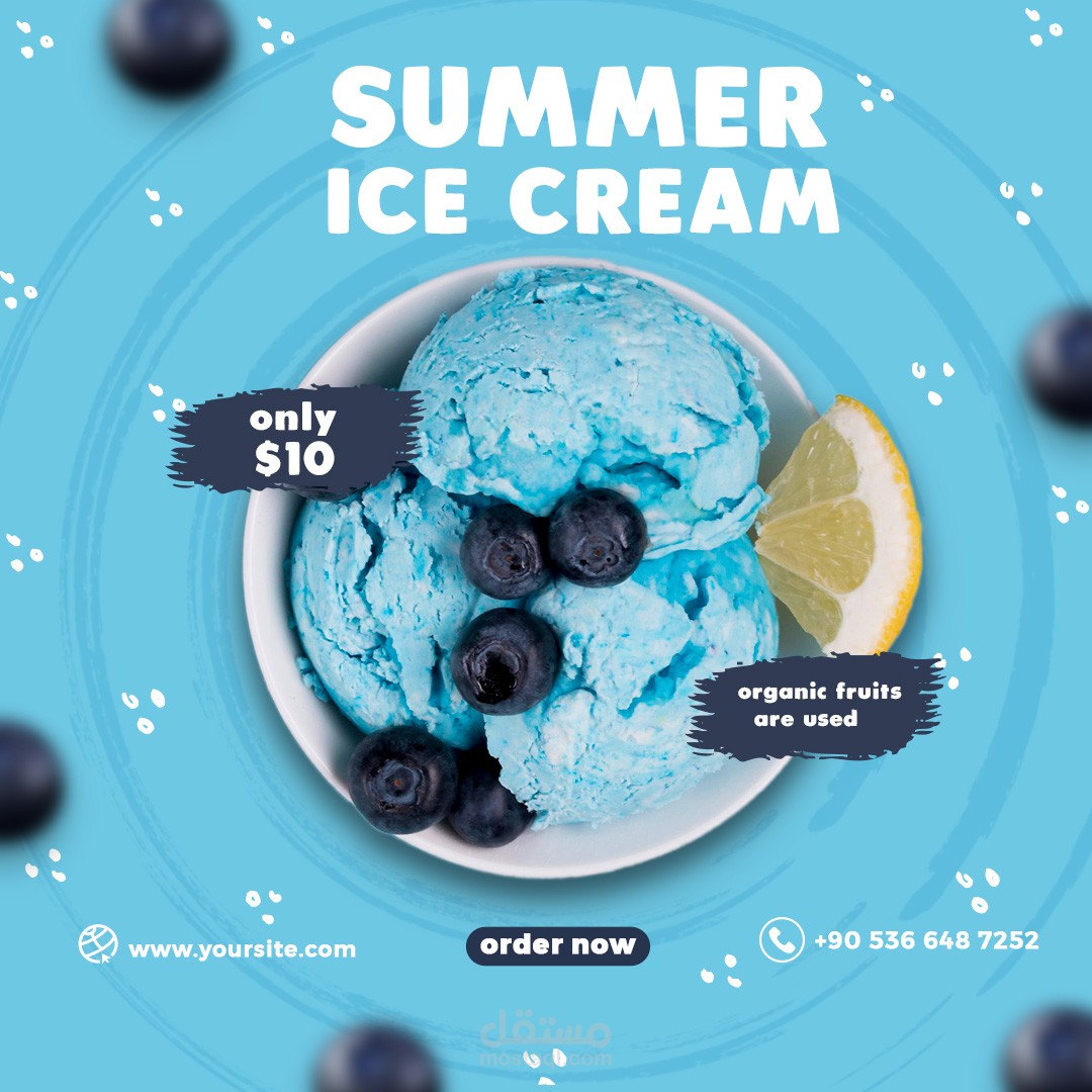 ice cream poster