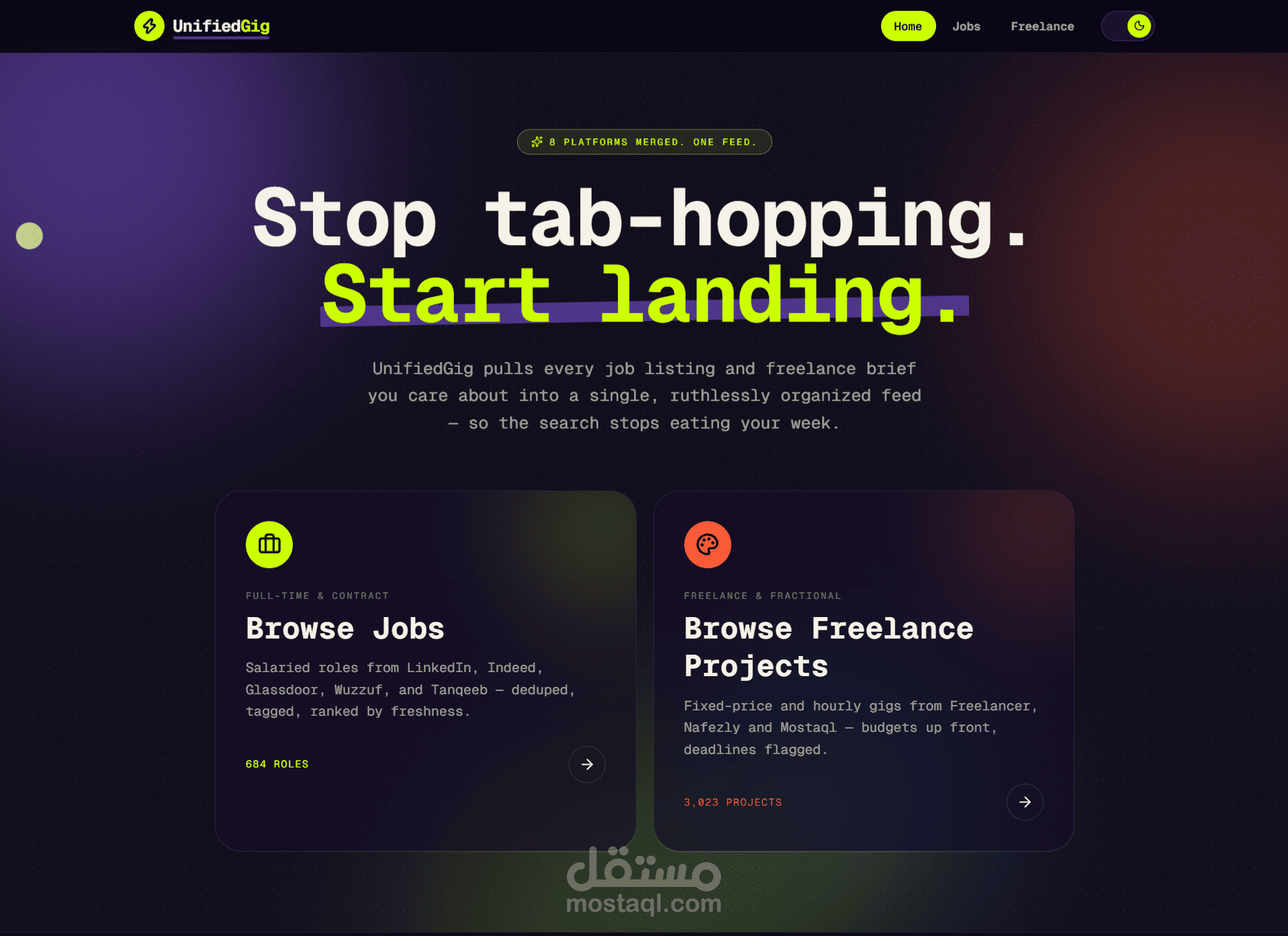 Unified Gig - Job & Freelance Platform