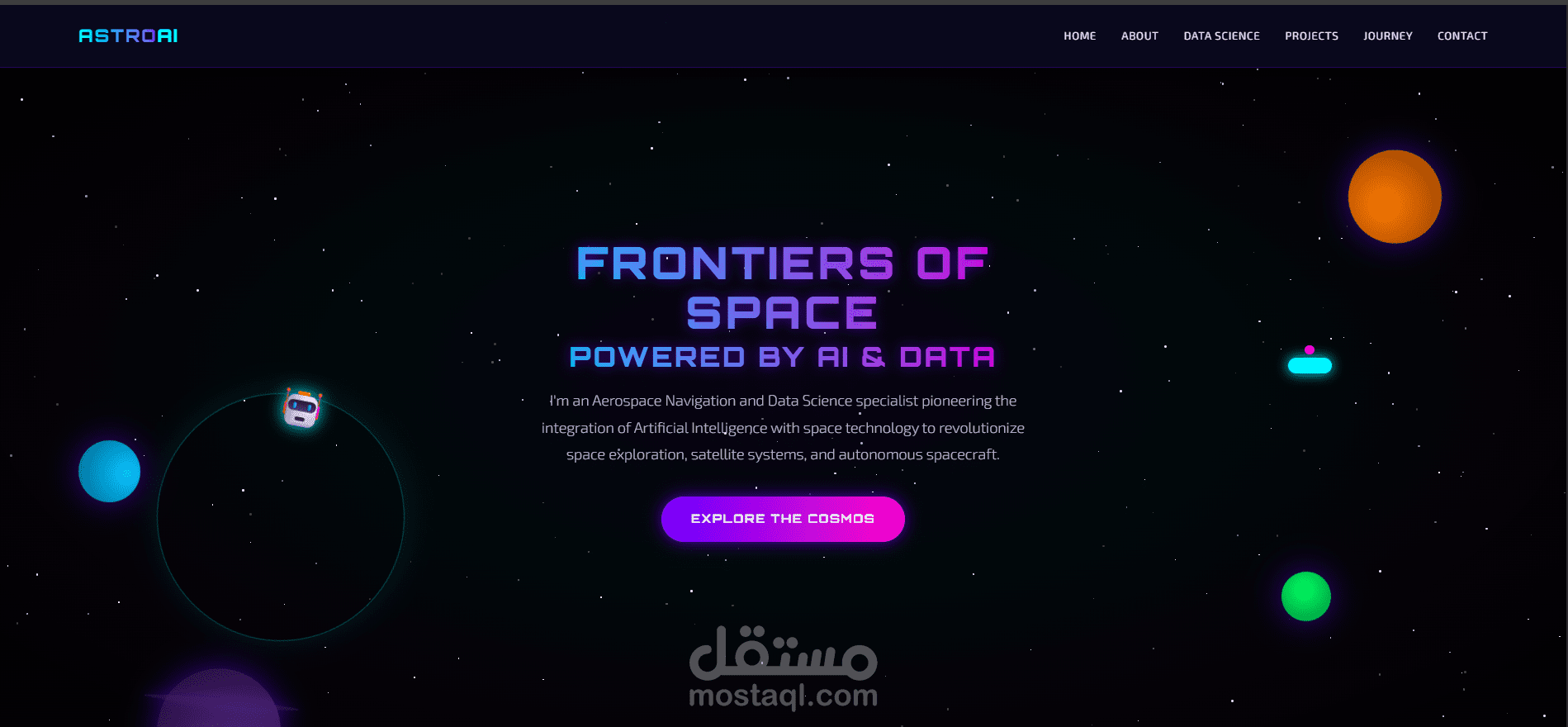 تصميم صفحة هبوط احترافية متجاوبة باستخدام HTML & CSS