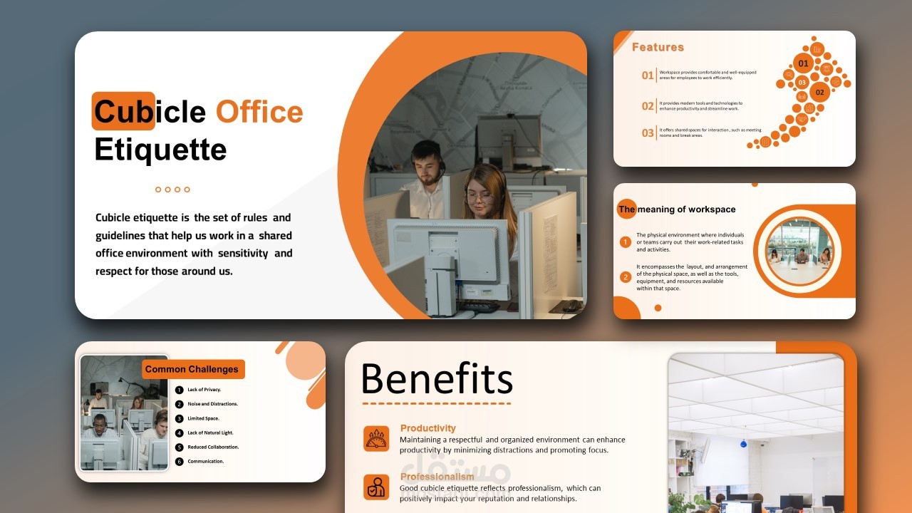 Cubicle office presentation