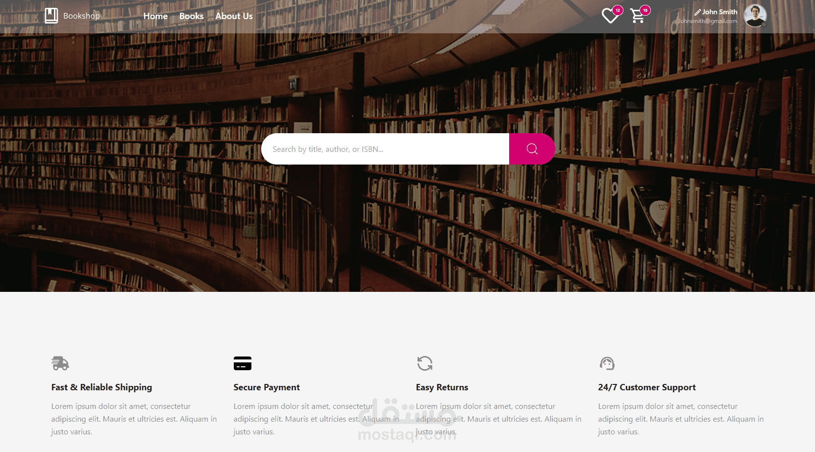 إنشاء Web Application متكامل بـ React (Authentication + API Integration)