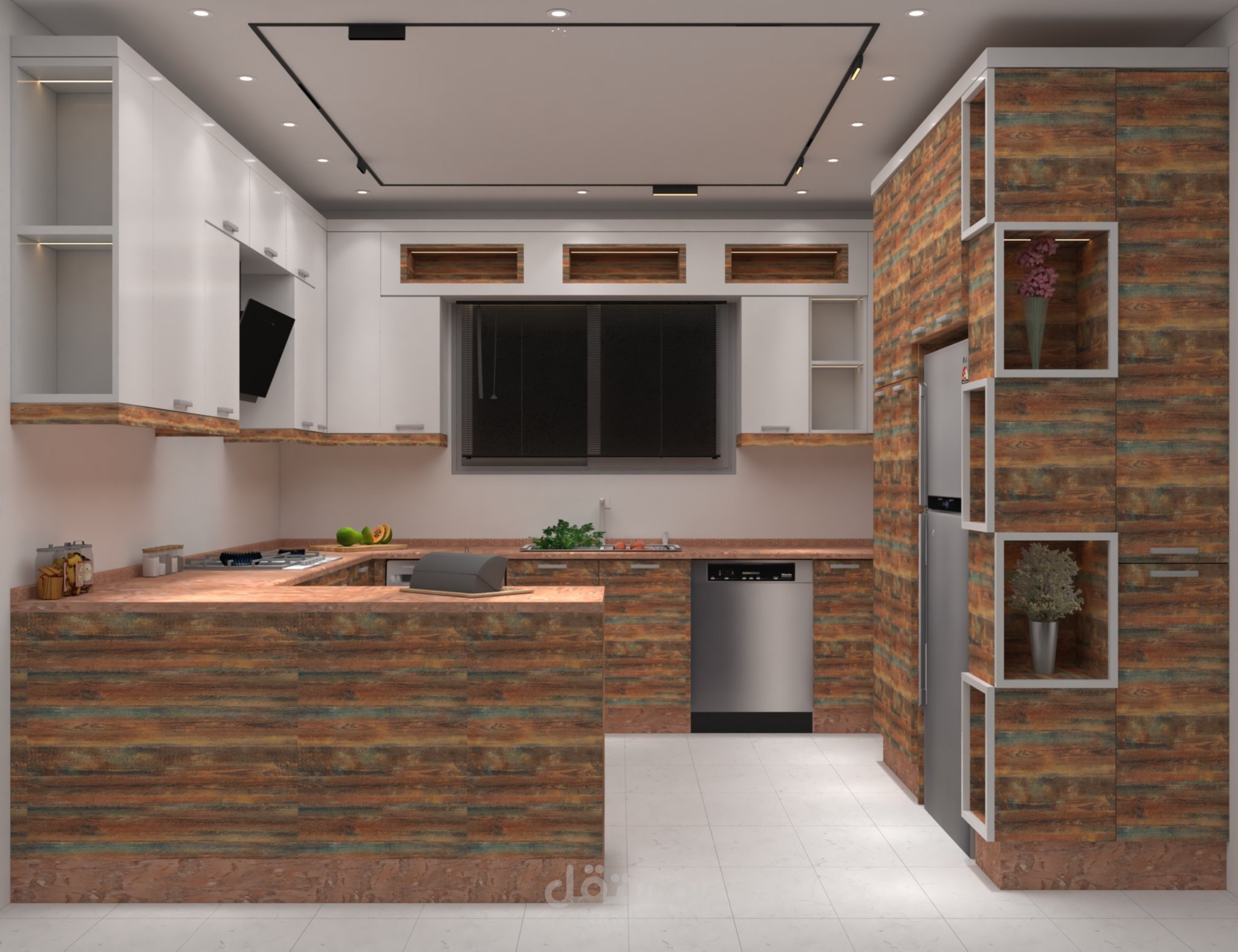 تصميم مطابخ (خشب)