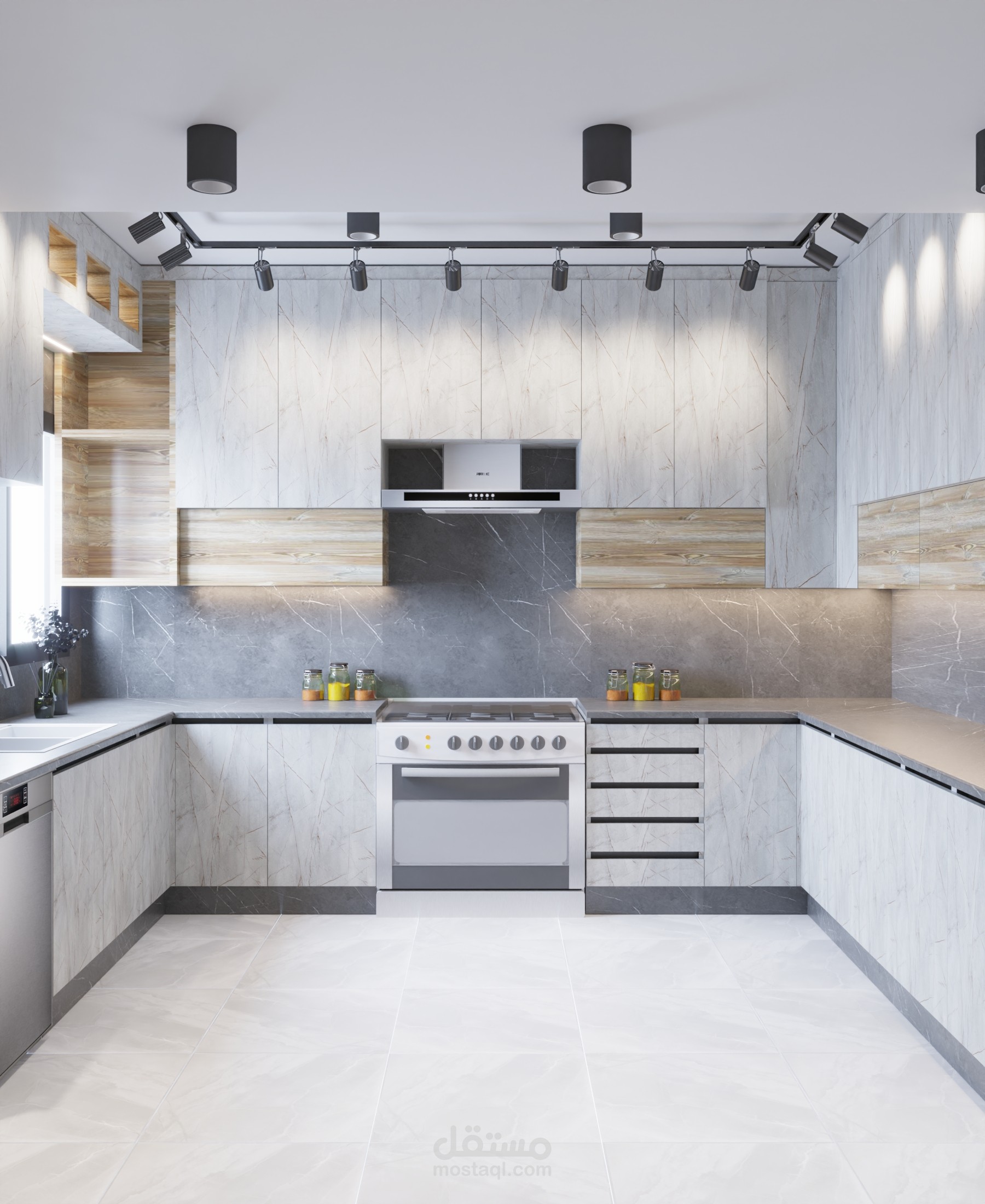 تصميم مطابخ (خشب)