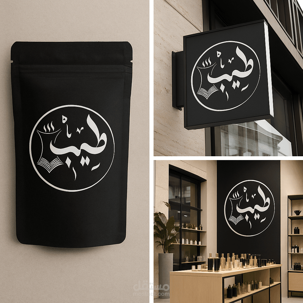 تصميم شعار لعلامة "طيب" المختصة في العطور والبخور