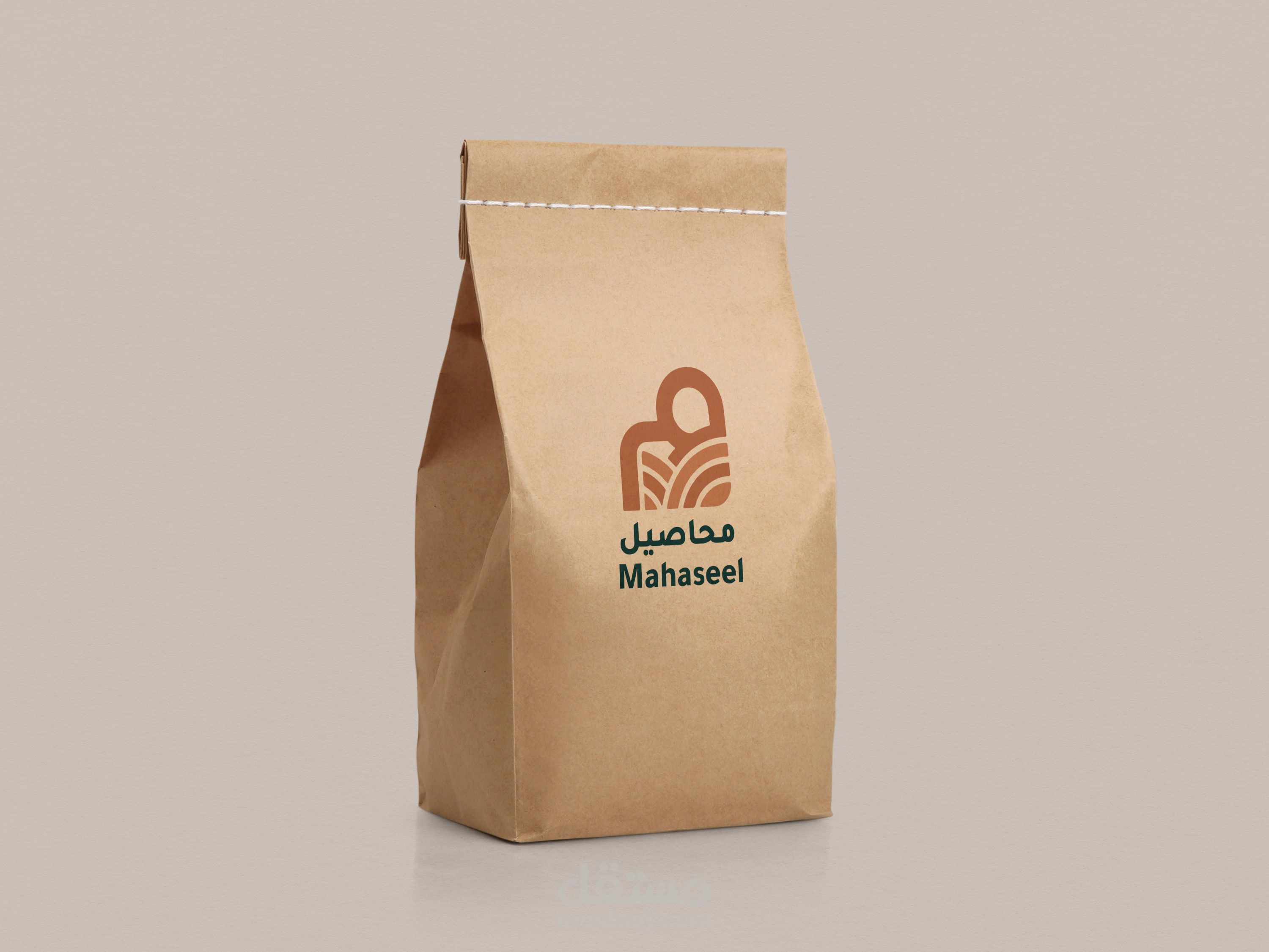 تصميم هوية بصرية متكاملة لعلامة قهوة عربية (محاصيل)