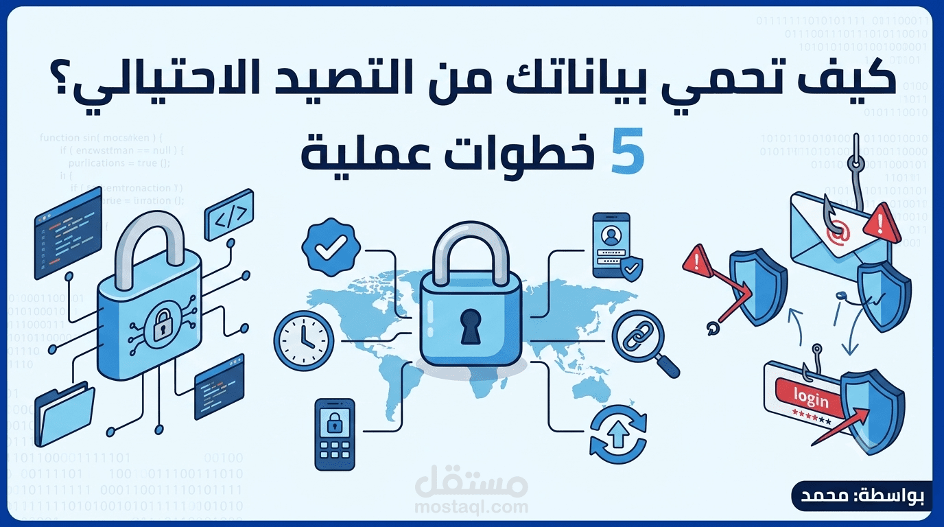 كيف تحمي بياناتك من التصيد الاحتيالي (Phishing) في 5 خطوات؟