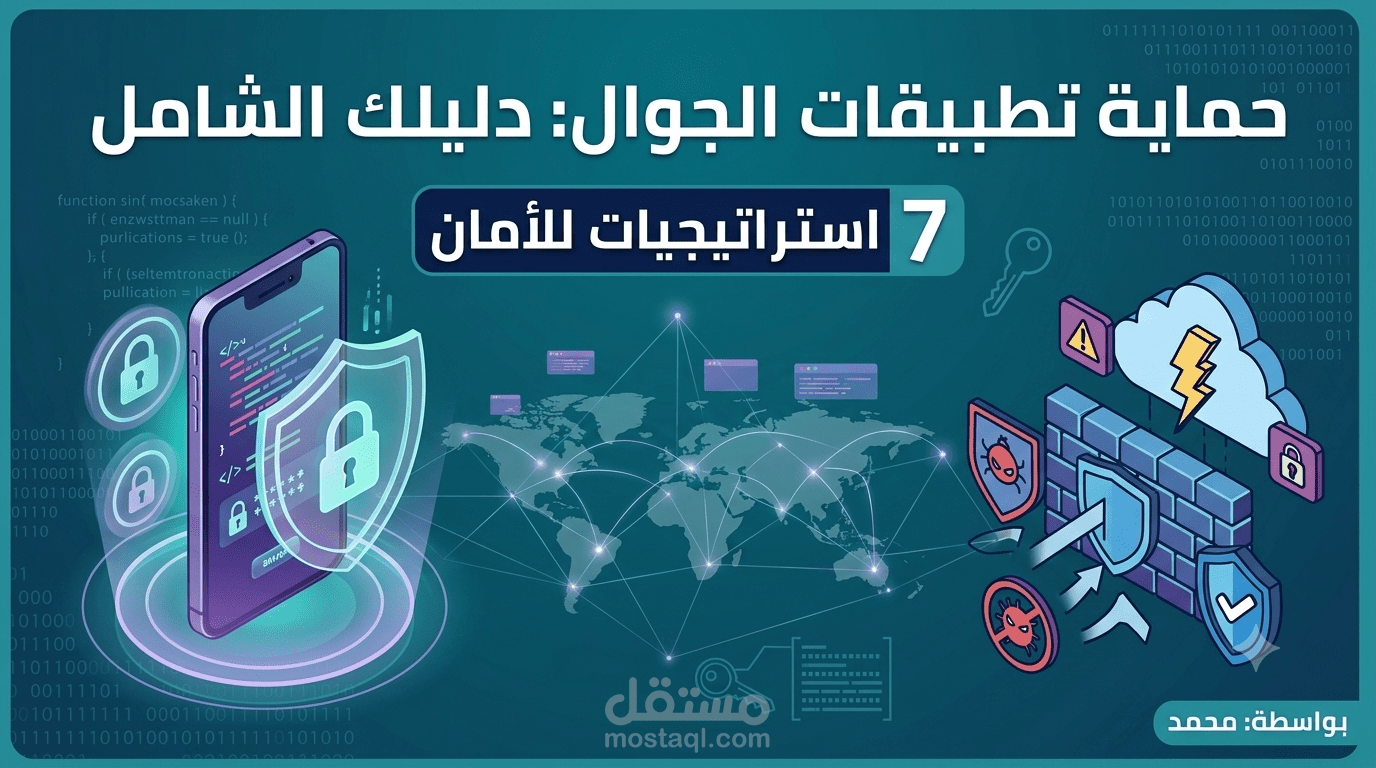 حماية تطبيقات الجوال: دليلك الشامل (7 استراتيجيات للأمان)