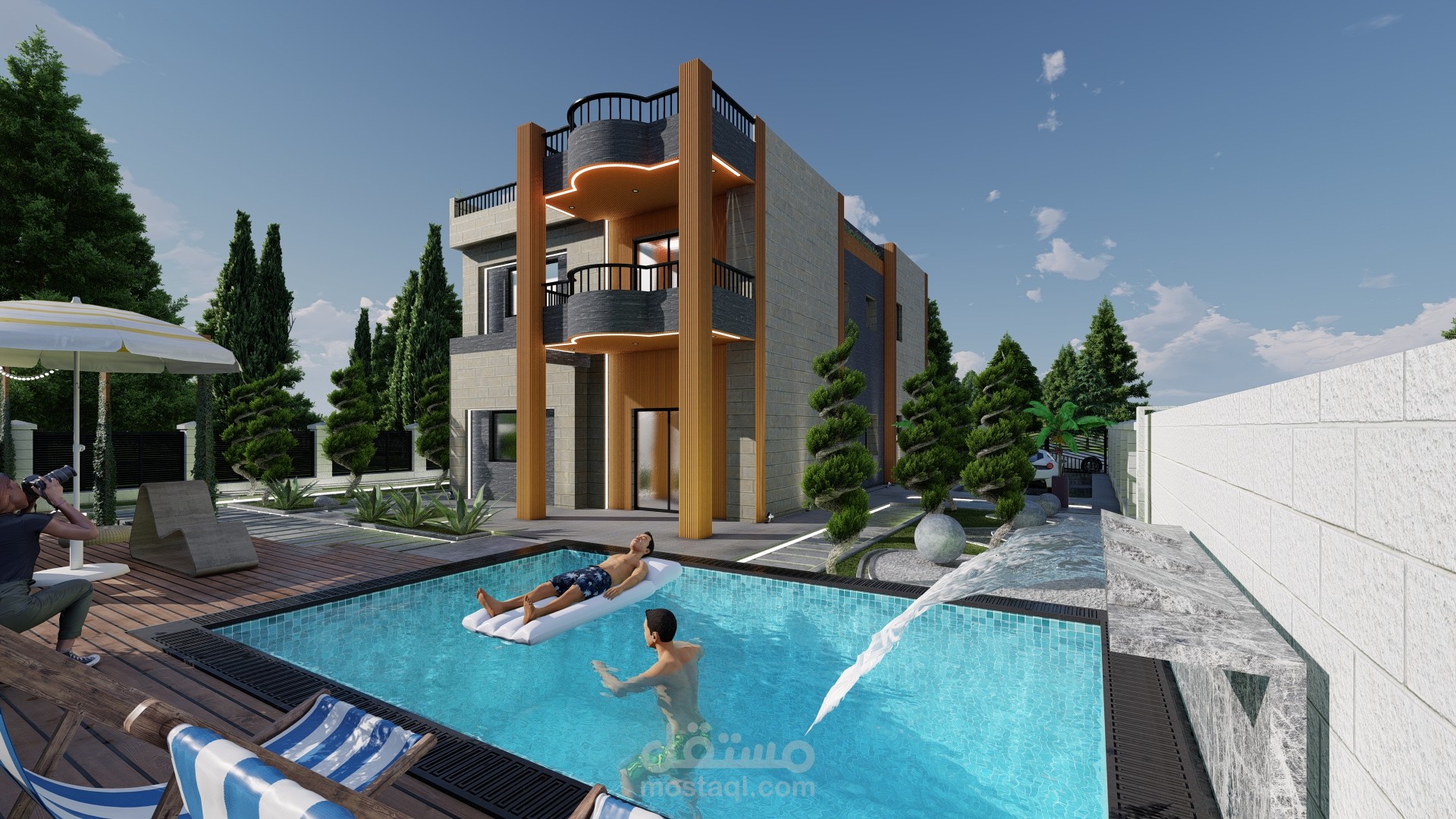 Villa exterior design