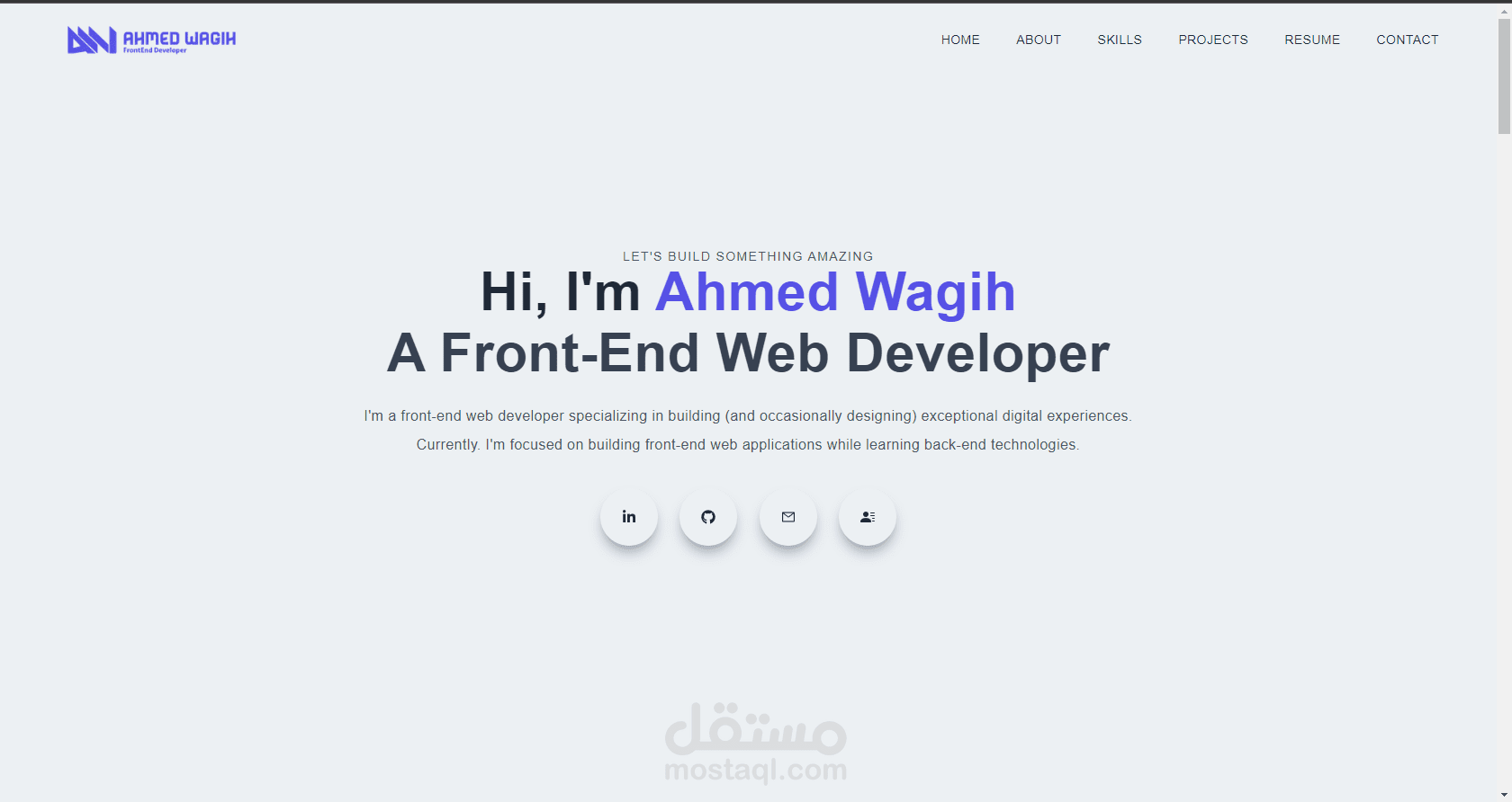 بورتفوليو شخصي