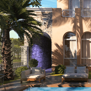 تصميم فيلا و اضهارها بواقعية و التفاعل مع التصميم المقترح