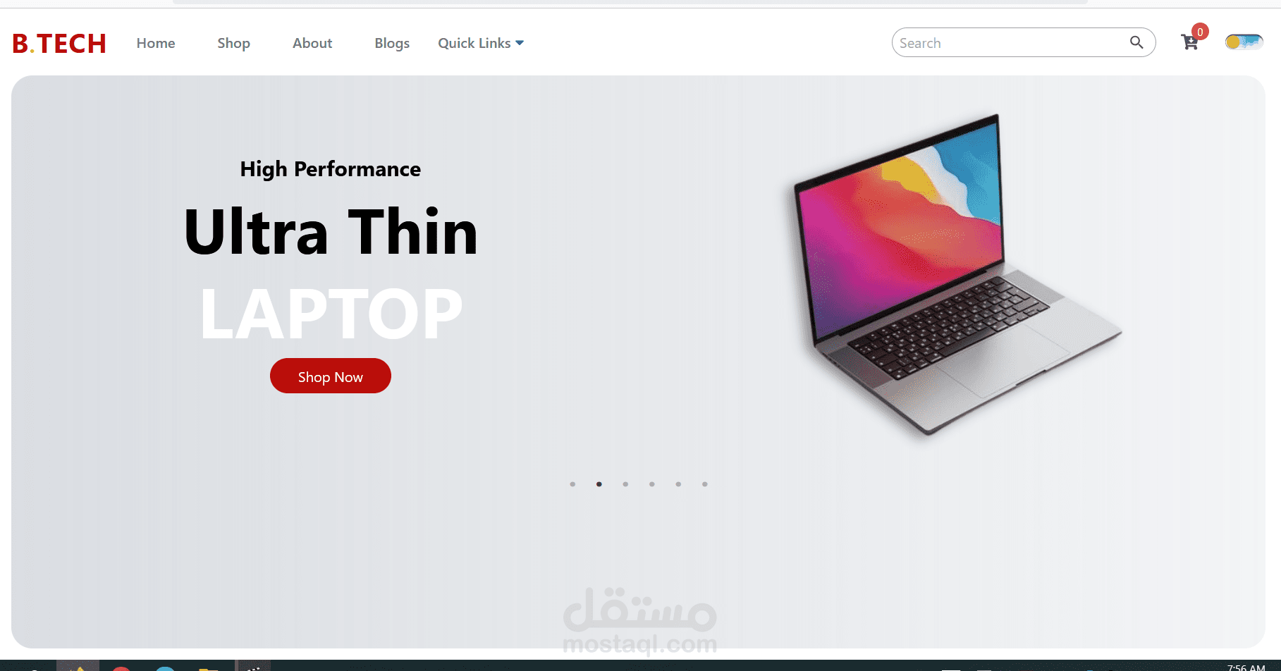 B-tech store for electronic products