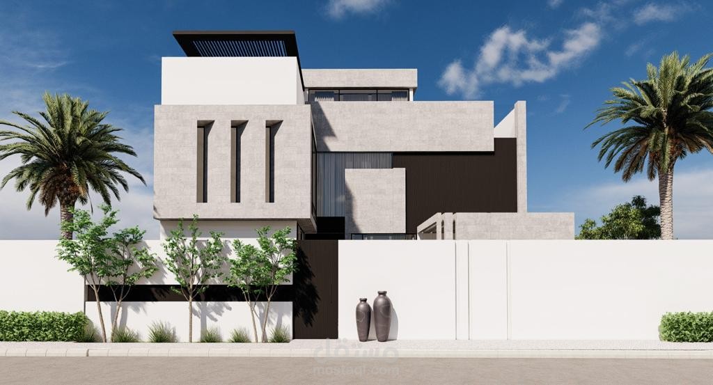 مشروع تصميم فيلا بالرياض فيلا مودرن