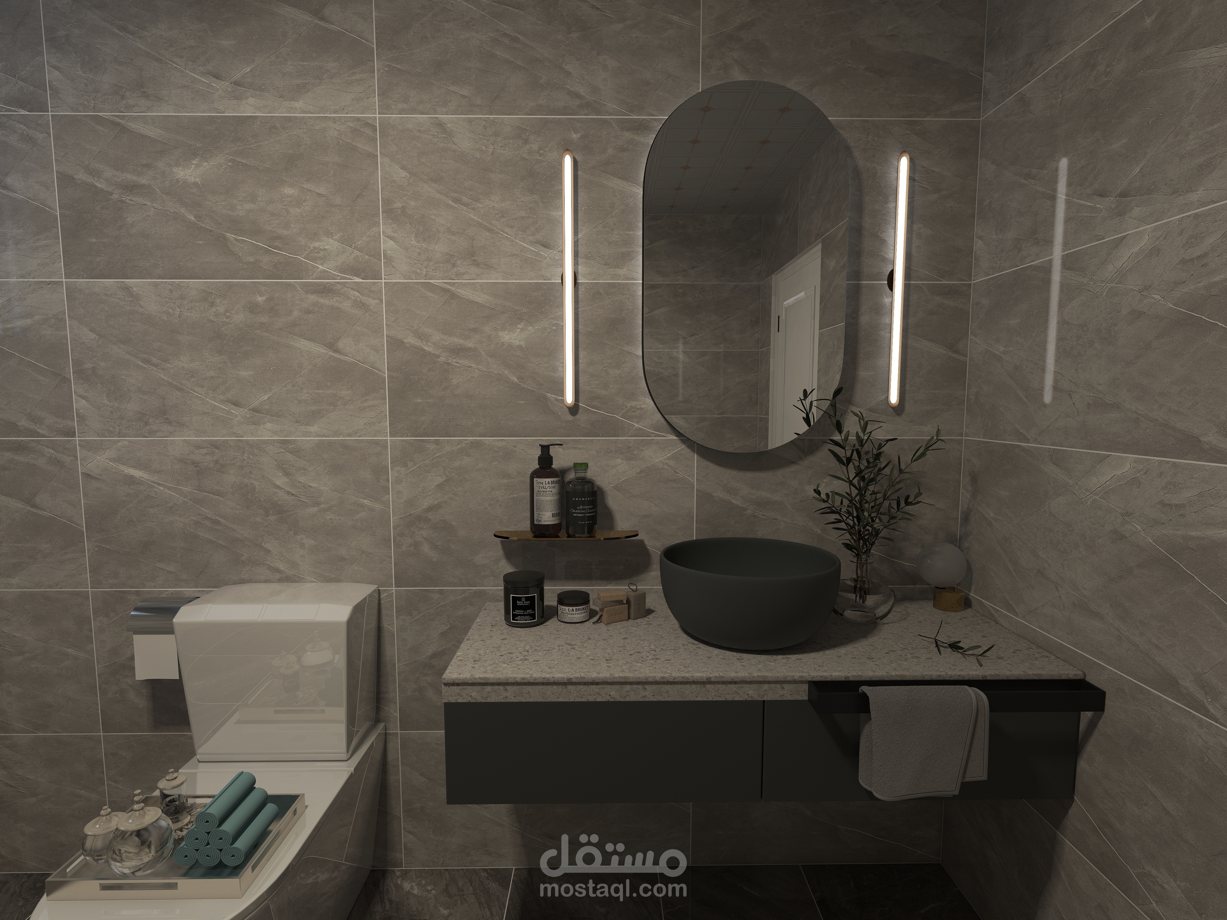 تصميم مودرن لحمام
