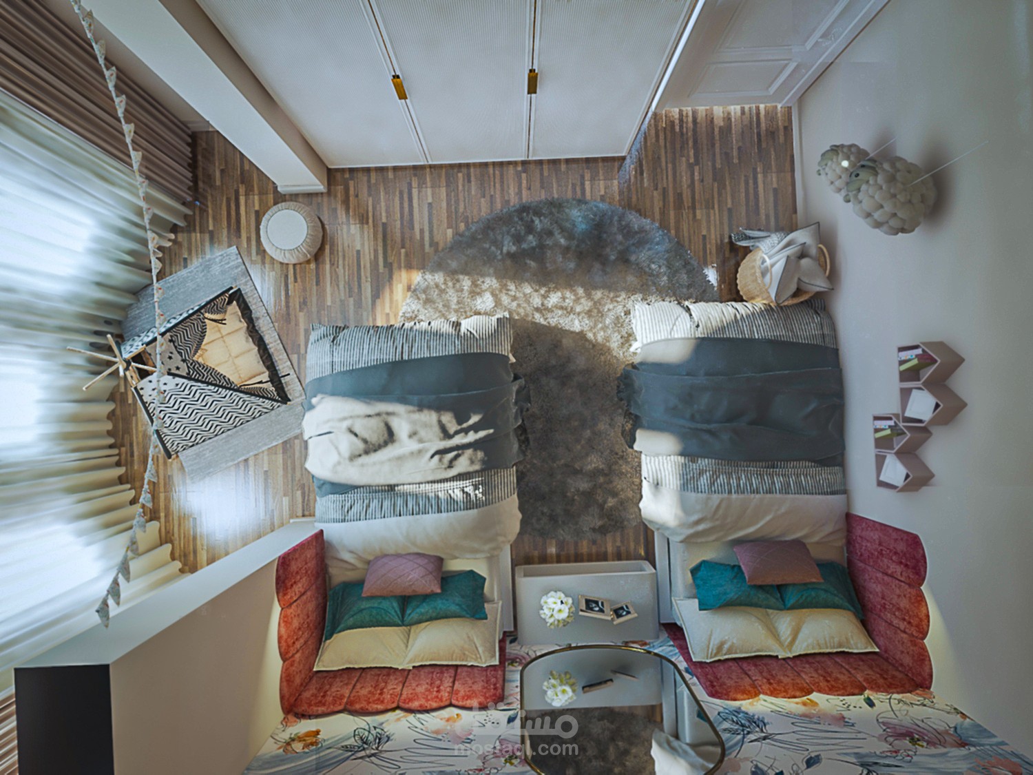 تصميم 3D لغرفةأطفال 001