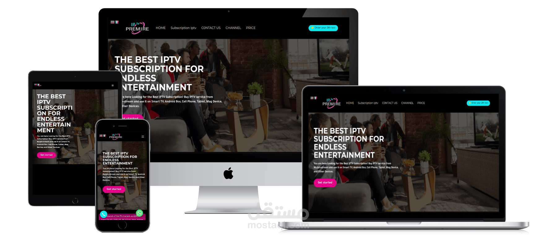 تصميم موقع اشتراكات Premire IPTV باستخدام ووردبريس