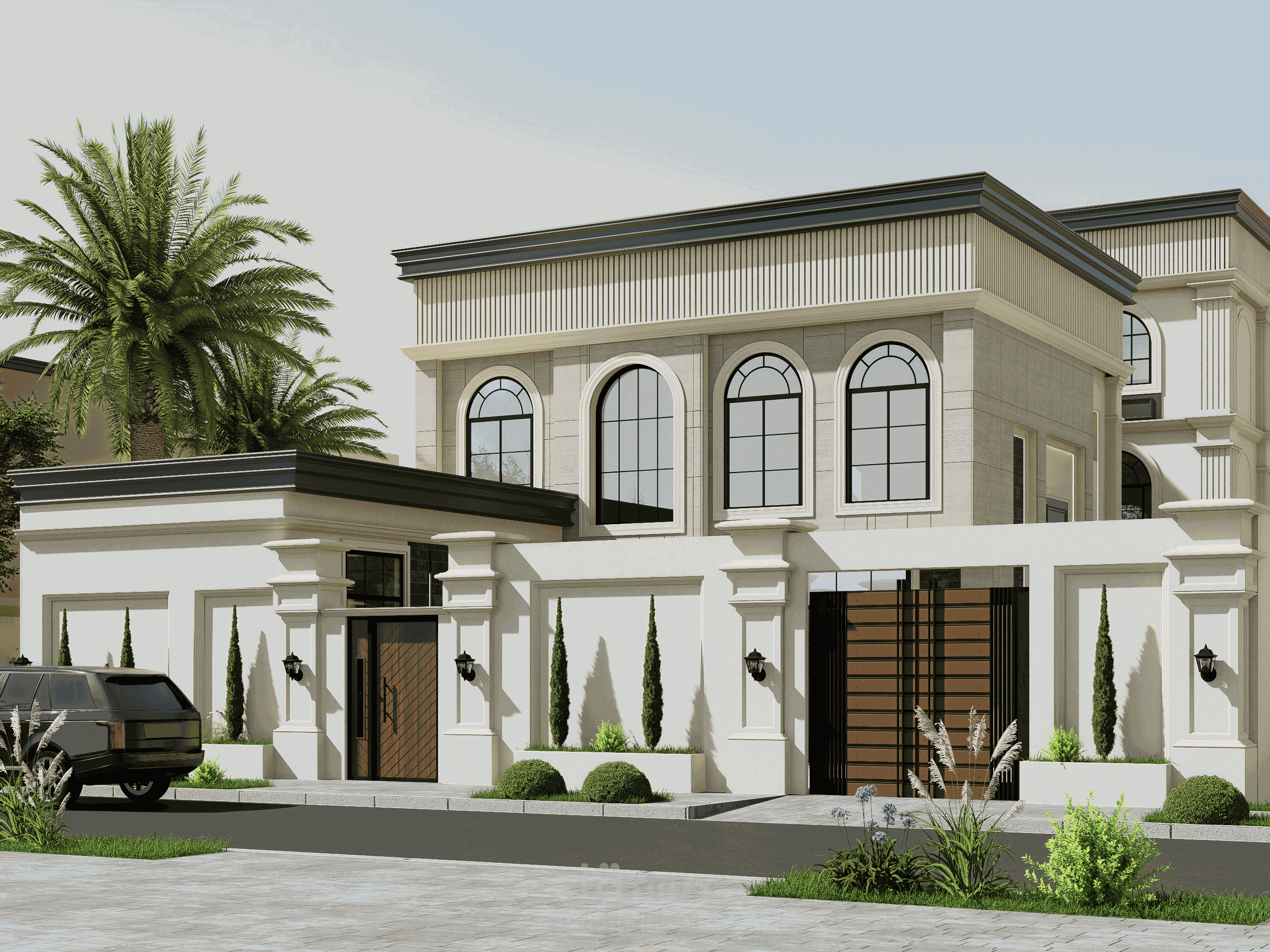 تصميم واجهة نيو كلاسيكية – المملكة العربية السعودية