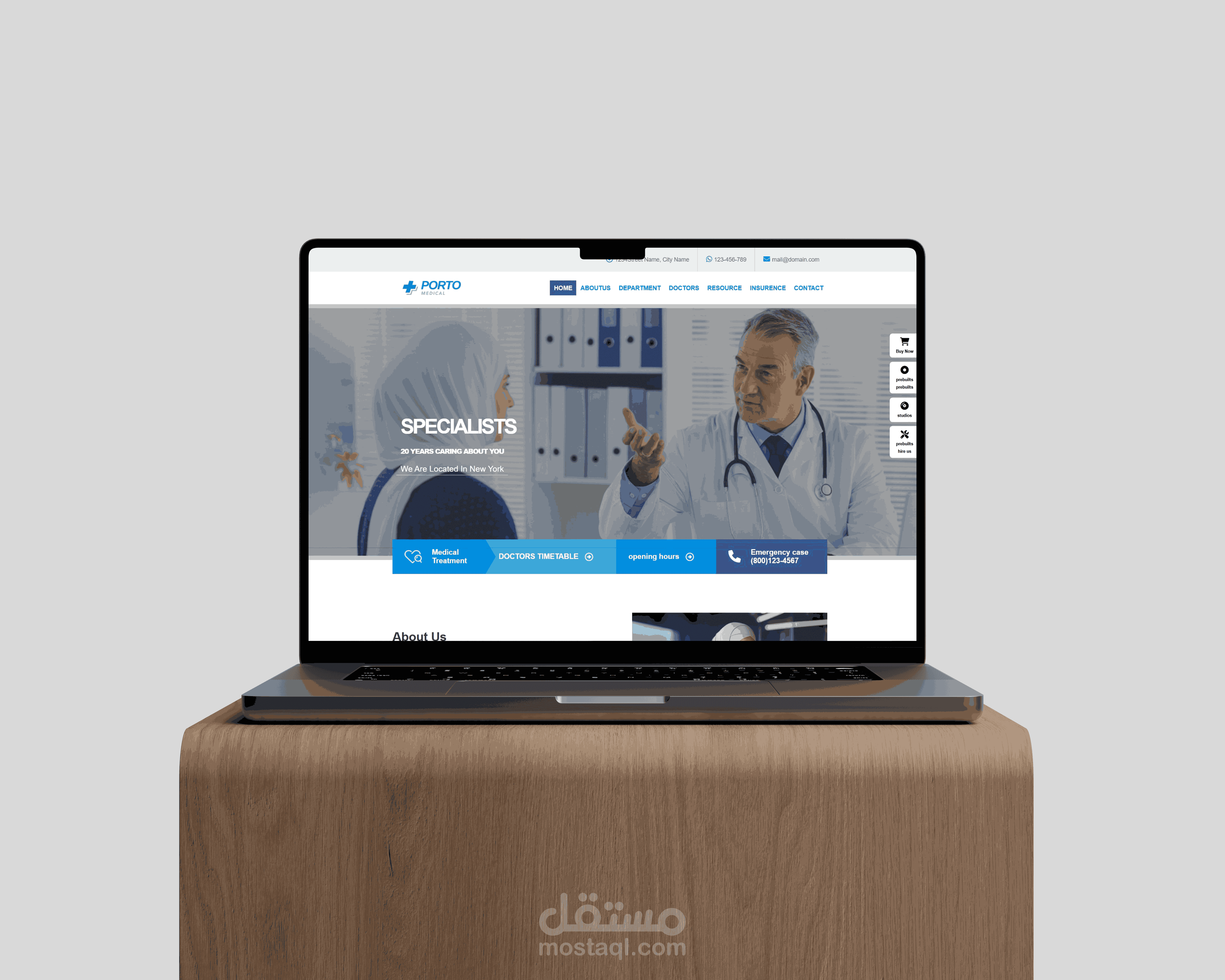 تصميم واجهة موقع أطباء احترافية باستخدام HTML وSASS | تدريب ITI