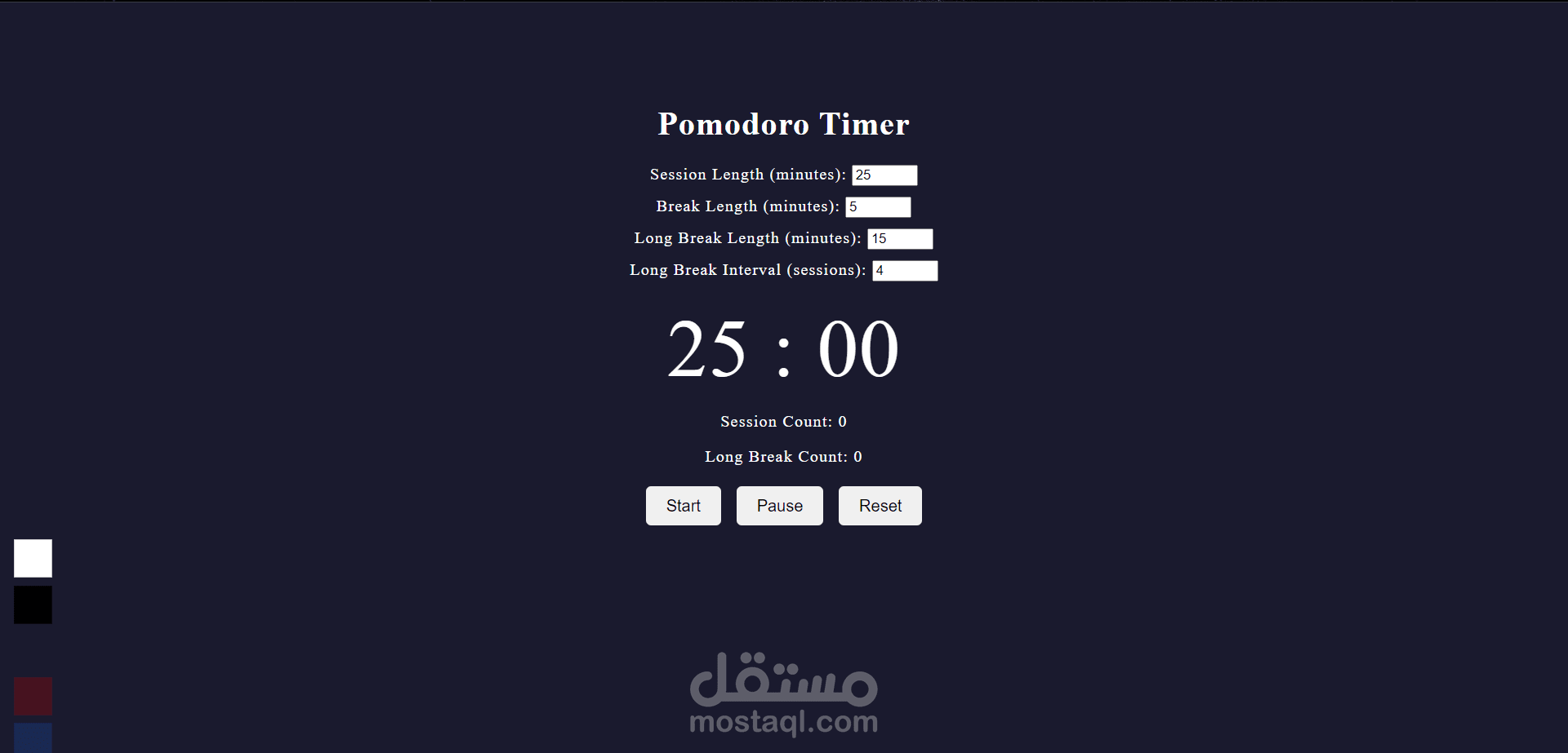 Full Pomodoro WebApp