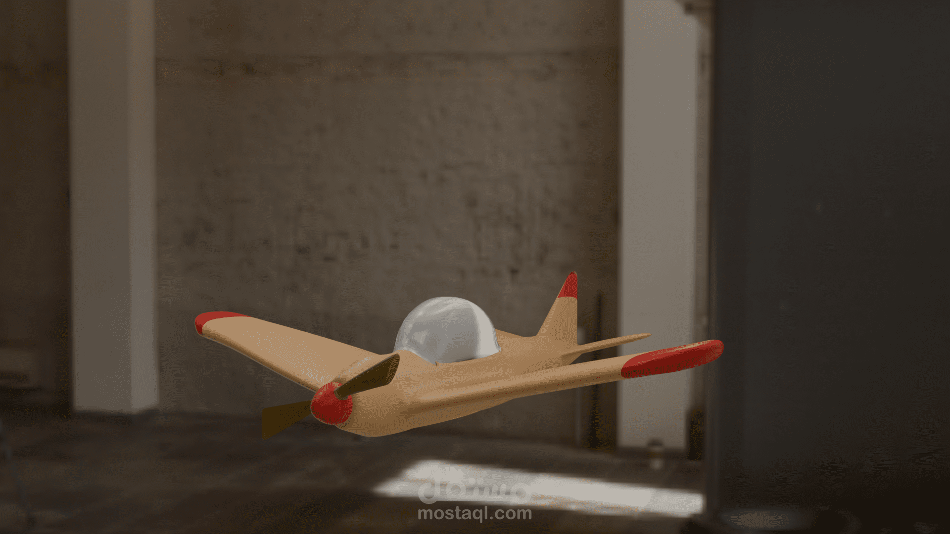 تصميم نموذج طائرة ثلاثية الأبعاد باستخدام Blender