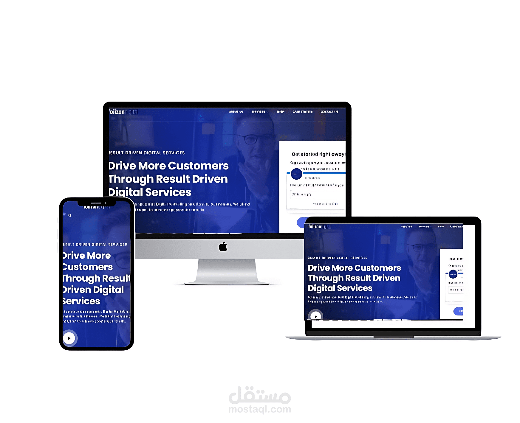 موقع متعدد اللغات لشركة تسويق اوروبية